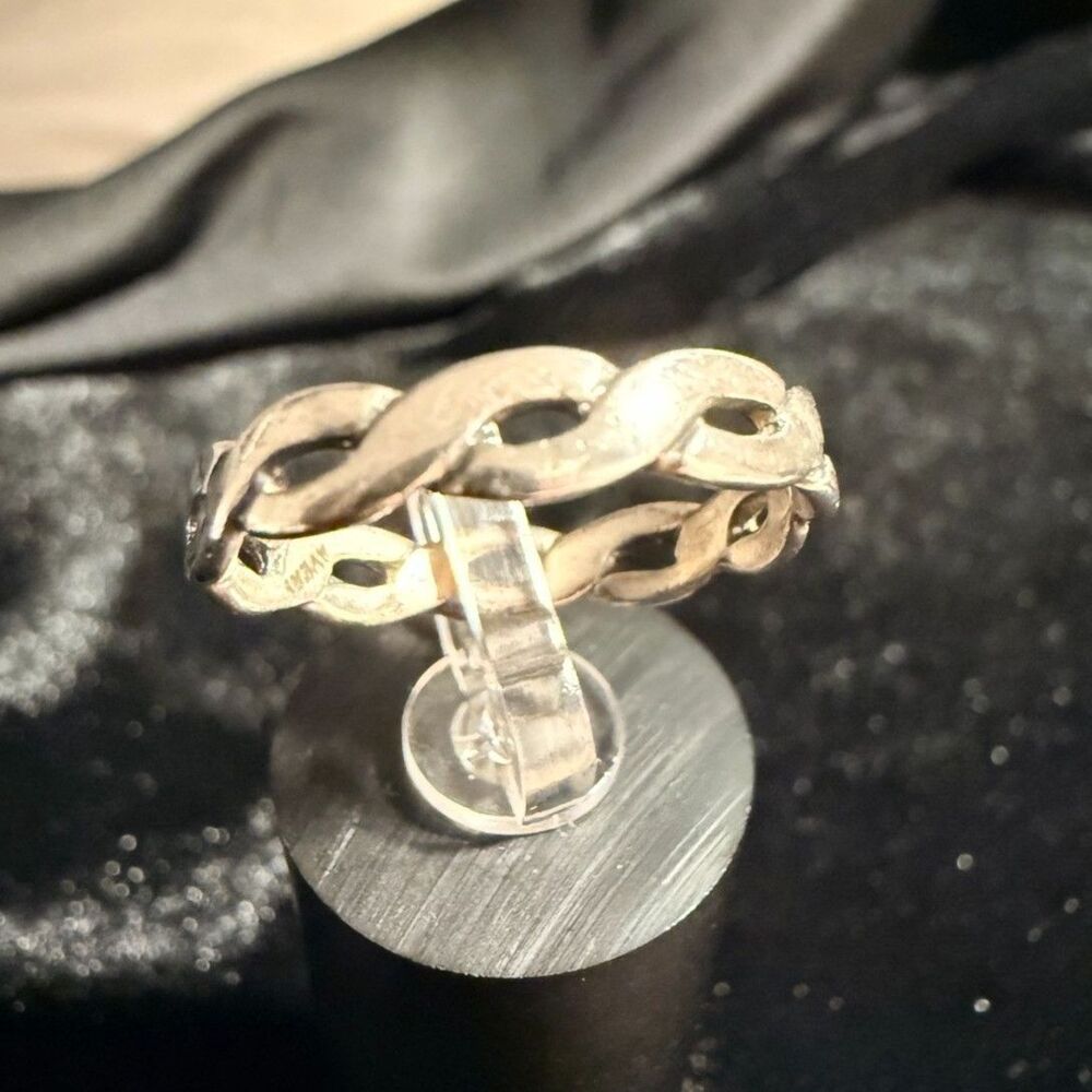 Retired James Avery Sterling Silver Tresse Braided Band Ring Size 6.75